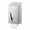 Toiletpapierdispenser doprol 2rol RVS anti-fingerprint coating - Wings