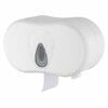 Toiletpapierdispenser kokerloos 2rol kunststof Wit - PlastiQline