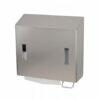 Combinatiedispenser zeep- & handdoekdispenser RVS anti-fingerprint coating - SanTRAL