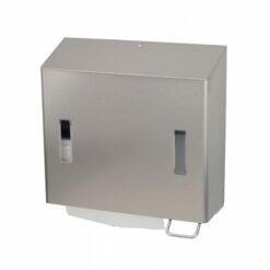 Combinatiedispenser zeep- & handdoekdispenser RVS anti-fingerprint coating - SanTRAL