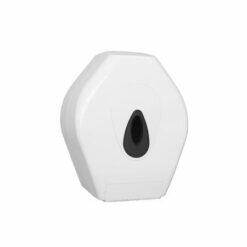 Toiletpapierdispenser Jumbo mini kunststof Wit - PlastiQline